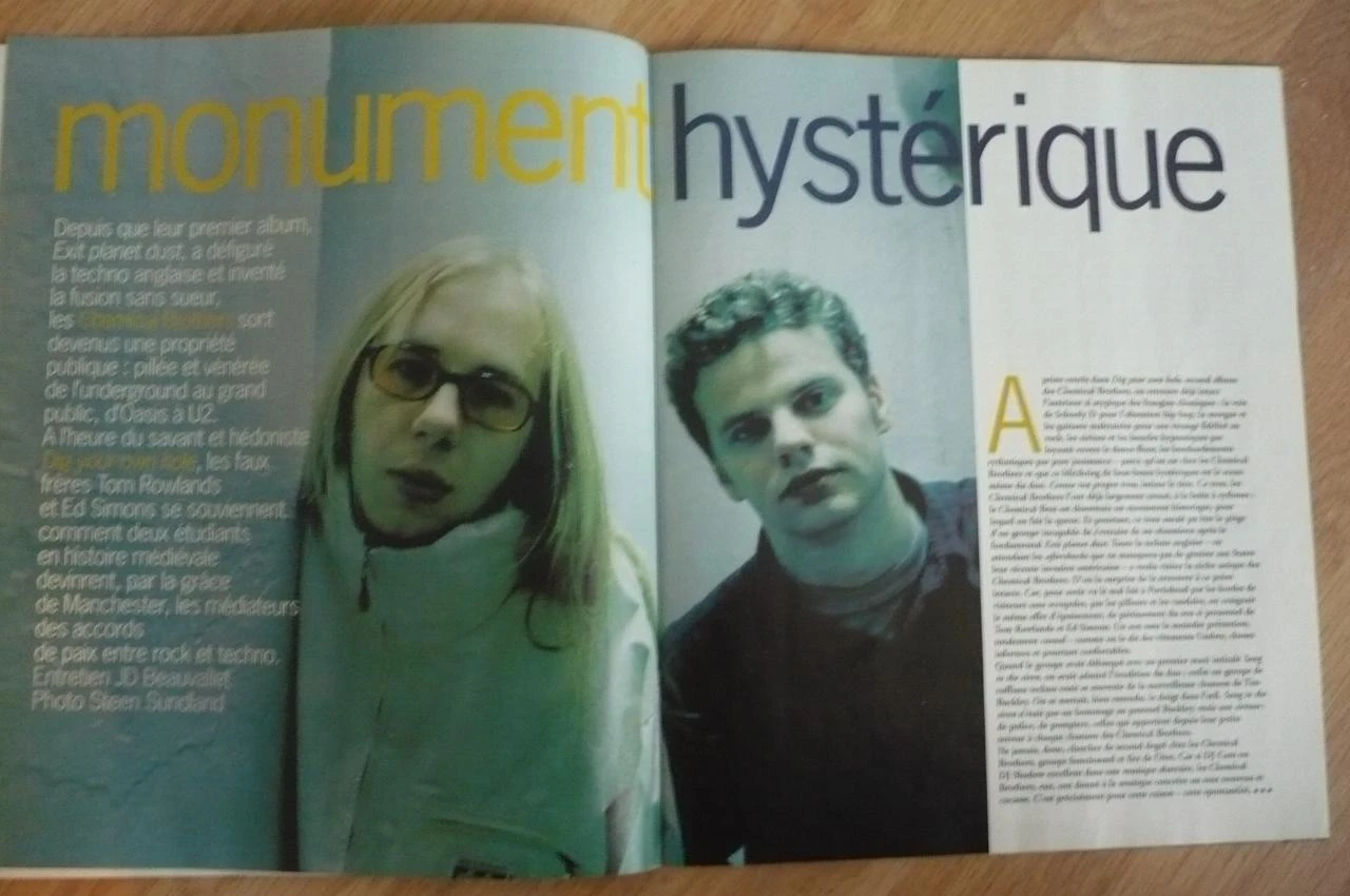 LES INROCKUPTIBLES N° 102  - van 30 april  tot 6 mei 1997 -  Chenical Brothers – photo 3